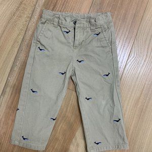 Like New 18-24 mo Janie and Jack Whale Khakis